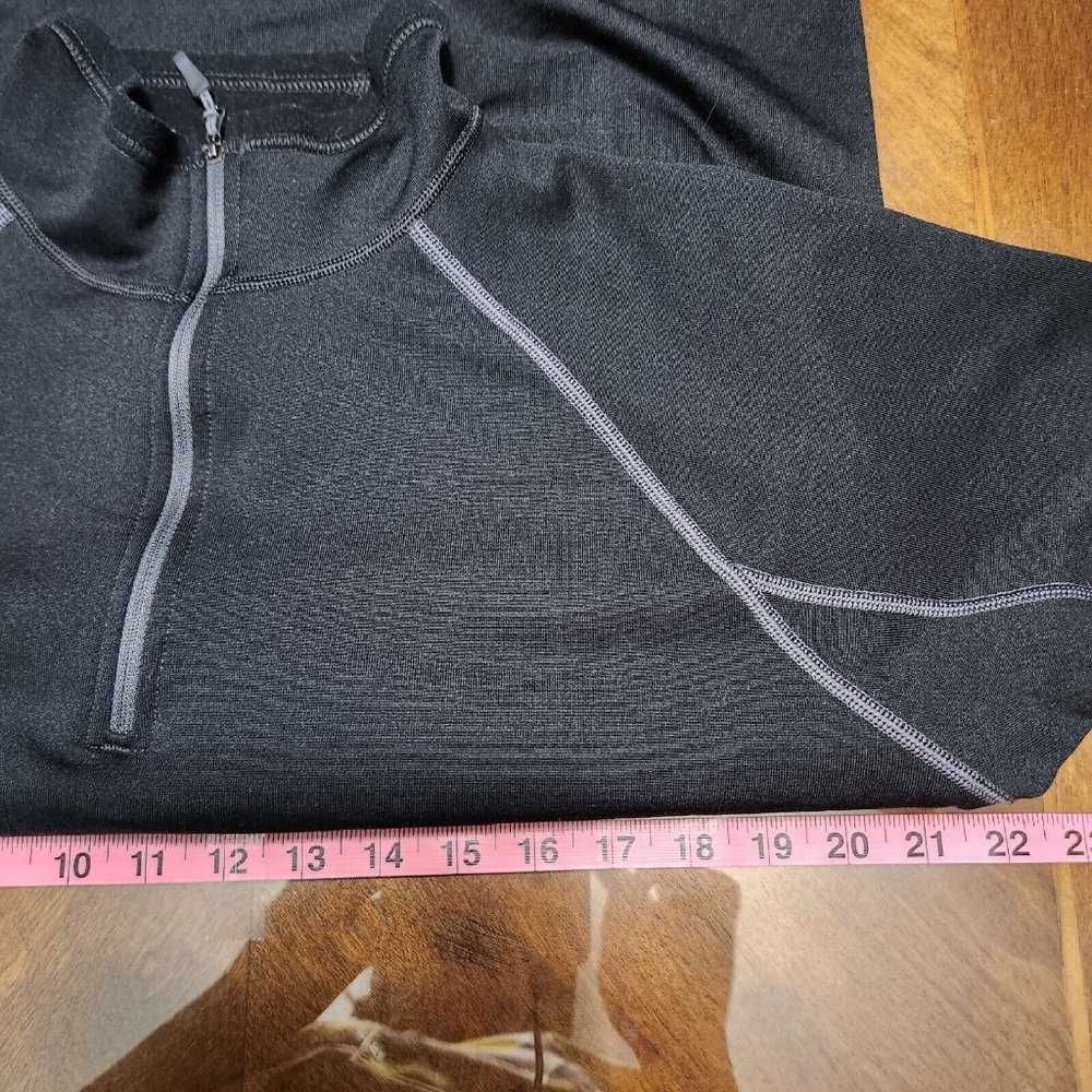 Marmot Sweater Mens Large Black 1/4 Zip Jacket Lined Pullover Outdoor Hiking - Picture 13 of 14